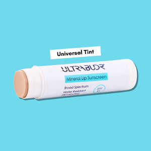 ULTRABUDR Tinted Mineral Sunscreen Stick SPF 45, 1 oz + Lip Balm
